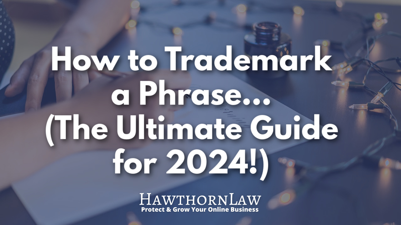 how to trademark a phrase